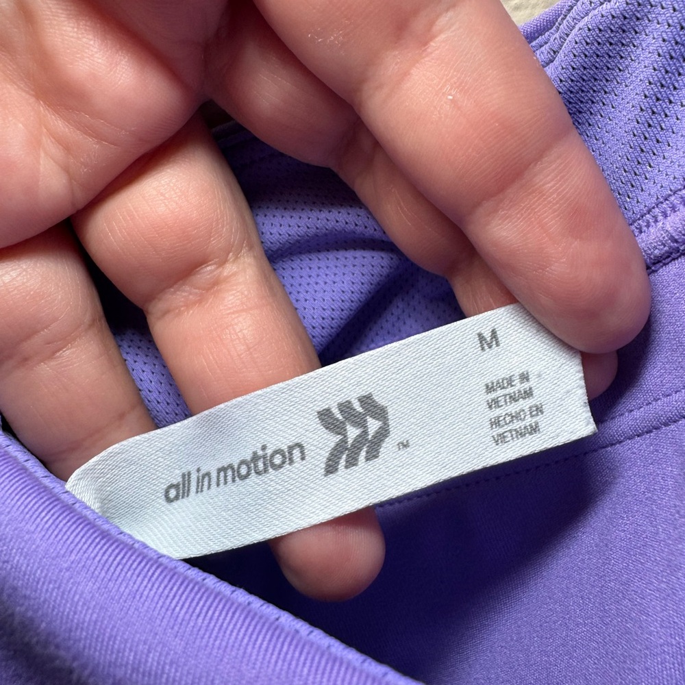 All in Motion Medium Crossback deep purple sports Bra - Picture 2 of 7